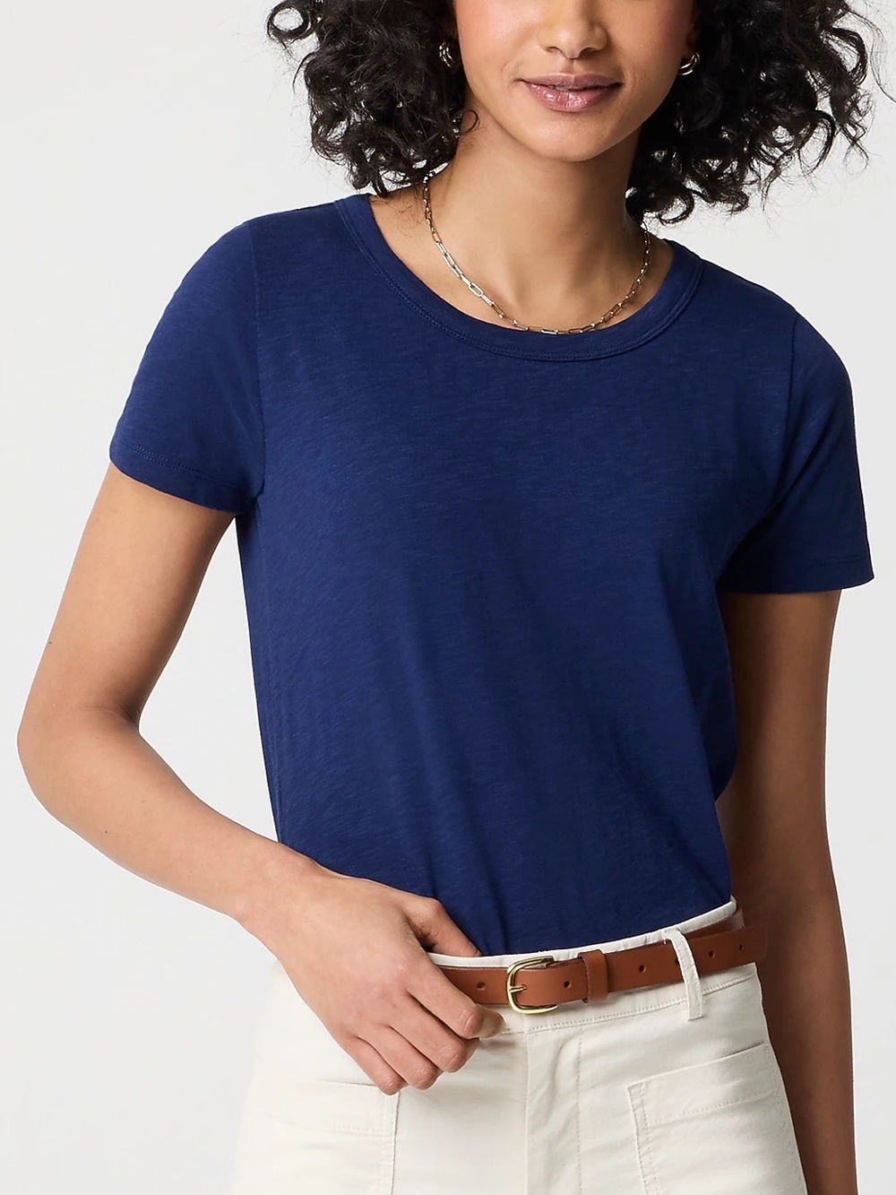 J. Crew Factory 100% Cotton Girlfriend Crewneck Tee